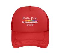 Gorras No Kings in America, We The People Trucker Hat, Gorras de béisbol con Malla Trasera