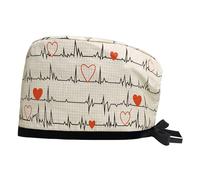 Gorras sanitarias reutilizables con estampado para enfermeras, médicos, cuidados médicos, turbante redondo, gorro para pérdida de cabello, para pacientes con cáncer, sanitarios a la moda, f, Talla