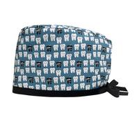 Gorras sanitarias reutilizables con estampado para enfermeras, médicos, cuidados médicos, turbante redondo, gorro para pérdida de cabello, para pacientes con cáncer, sanitarios a la moda, K, Talla