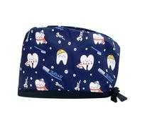 Gorras sanitarias reutilizables con estampado para enfermeras, médicos, cuidados médicos, turbante redondo, gorro para pérdida de cabello, para pacientes con cáncer, sanitarios a la moda, h, Talla