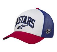 Gorras Trucker Alpinestars Dunker OSFA Blanco/Rojo/Azul