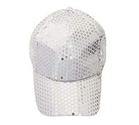 Gorras unisex con lentejuelas de color a la moda, 47, plata, Talla única