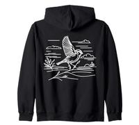 Gorrion Campestre Arte Lineal Ornitólogo Sudadera con Capucha