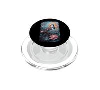 Gorrión Pájaro Rodeado De Pétalos Florales, Plumas Exóticas PopSockets PopGrip para MagSafe
