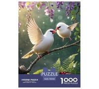 Gorrión Puzzle 1000 piezas Flores de glicina Puzzles Juego de Inteligencia Decoración Interior de Cartón 100% Reciclado para Adultos Adolescentes Y Niños 70x50cm/1000pcs