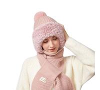 Gorro 3 en 1 para hombre y mujer, bufanda 3 en 1, gorro de invierno y otoño, bufanda para gorro, accesorios de bicicleta, gorros de punto para una orejera, gorro de caniche, gorro de punto con