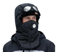Gorro Abrigado,Gorro Grueso y Cálido de Cobertura Total | con Gafas y de Nieve Antiviento - para Hombre Y Mujer, Deportes De Exterior, Equitación, Camping, Ciclismo, Motocicleta, Snowboarding