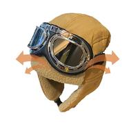 Gorro Aviador - Felpa Algodón Poliéster ABS | Gorro de Cazador Grueso y cálido a Prueba de Viento Que Protege los oídos | Gorra Unisex para Deportes al Aire Libre para Ciclismo, esquí y montañismo