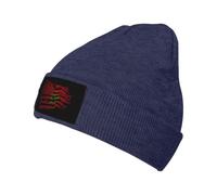 Gorro Beanie Combinación de banderas marroquíes y Beanie De Punto Carrera | Elástico Gorro De Punto Transpirable Gorro Beanie Skull para Ciclismo Esquí Running