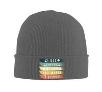 Gorro Beanie Me Gusta el café, a mi Perro y quizás a 3 Personas. Antiviento Gorro Ciclismo Ligero Sombreros de Invierno para Esquí Running Hombre