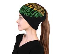 Gorro Beanie Para Mujer Hombre Con Estampado Día De La Independencia Bandera Nacional Multifunción 3-En-1 Braga De Cuello Y Cinta Apertura Para Coleta Ligero Y Sin Arrugas
