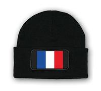 * Gorro/beenie - Francia Bandera _ Escudo Francia Normandy Paris Tricolore Bandera de invierno de uniforme militar con insignias Logo # 7022
