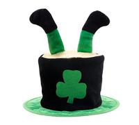 Gorro biatlón verde terciopelo Top Hat with and Tree Topper accesorio de gendarme para, Ag., Talla única