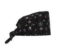 Gorro, Bruja, Tarot, Luna Gorro Unisex Gorro Transpirable Gorros De Ducha para Domésticos Belleza Mujer