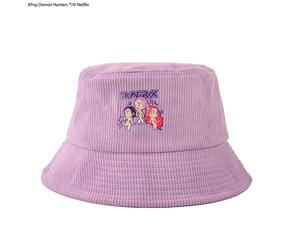 Gorro bucket Cinereplicas KPop Demon Hunters Huntr/x lila pastel unisex