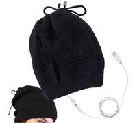 Gorro Calefactor genérico | Gorro de Punto 2 en 1 con de Cuello | Bufanda USB Recargable para Hombre y Mujer - Rando esquí frío al Aire Invierno