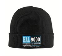 Gorro Calentador de Invierno, 2025 Nuevo HAL 9000 Gorros de Punto Desgastados Gorros de otoño e Invierno Anchos 2001: Una odisea del Espacio Gorros para Hombres y Mujeres Sombrero acrílico Casual