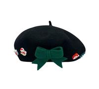 Gorro cálido con nudo retro,gorro cálido de Navidad para artistas, para disfraz de fiesta, fiesta, fiesta, cosplay, año nuevo