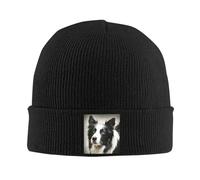 Gorro Cálido de Invierno Unisex, Border Collie de Trabajo Gorros de Punto Calor de Invierno Gorra Mescas Unisex Gorros de Punto Sombrero de Moda Gorro de Moda