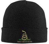 Gorro cálido de Invierno Unisex, Personalizado Don't Tread On Me Gorro de Gorro Unisex Sombrero cálido de Invierno Sombrero Tejido Femenino Cool Outdoor Skullies Gorros de Gorro