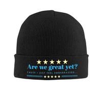 Gorro cálido de Invierno Unisex, ¿Somos geniales Pero Gorros de Punto? Gorros de otoño e Invierno, Gorros acrílicos de Hip-Hop para Hombres y Mujeres, Regalo,