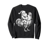 Gorro clásico de Papá Noel con Forma de Pollo, Retro, Navidad, Crazy Rooster Sudadera