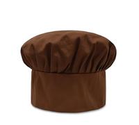 Gorro cocinero Gorro de Chef de 8 colores for hombre, gorro plisado de cocina for Hotel, Catering, gorro de seta ajustable, sombrero for uniforme de Chef, gorros de trabajo de panadería(Brown)