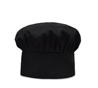 Gorro cocinero Gorro de Chef de 8 colores for hombre, gorro plisado de cocina for Hotel, Catering, gorro de seta ajustable, sombrero for uniforme de Chef, gorros de trabajo de panadería(Black)