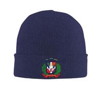 Gorro Con Estampado De Escudo De Armas De La República Dominicana Para Mujeres Y Hombres, Sombreros De Invierno, Beanie De Punto, Gorros Para Hombre, Sombrero Sin Ala, Gorro De Patinador, Talla Única