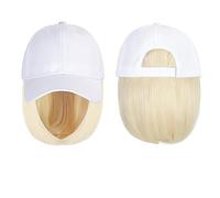 Gorro con Extensiones de Cabello para Mujer Gorra de béisbol Peluca Sombrero sintético con peluca de pelo Gorra natural con peluca Sombrero Pelucas Bobo Ajustable Mujer Peluca de Sombrero para Mujer(4