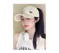 Gorro con Extensiones de Cabello para Mujer Gorro de peluca con gorra de béisbol, peluca for mujer, gorro de peluca con cola de caballo de pelo liso, peluca de fibra sintética resistente al calor de a