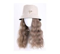 Gorro con Extensiones de Cabello para Mujer Peluca larga y rizada, exquisita gorra de peluca de moda, gorra de peluca for mujer, adecuada for festivales de música, fiestas temáticas, bodas, conciertos