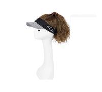 Gorro con Extensiones de Cabello para Mujer Peluca rizada natural sintética con sombrero Gorra de béisbol Fácil de usar Pelucas de sombrero de pelo falso resistente al calor for mujeres negras Peluca