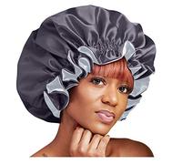 Gorro con forro de satén para mujer, gorro de seda satinada para dormir, sombrero The Killers, Negro, Talla única