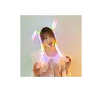 Gorro con orejas de conejo en movimiento y luminoso: orejas de conejo interactivas con luces LED