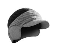 Gorro con Orejas - Gorro de Invierno cálido de Forro Polar con ala, a Prueba de Viento, Gorro de para Pesca, Senderismo, esquí, Camping, Motociclismo, Escalada, Viajes Deportivos para Presa
