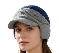 Gorro con Orejeras - Gorro Polar Con Orejeras | Sombrero De Invierno Con Visera Para Clima Frío | Para Camping Esquí Motociclismo Senderismo Equitación Correr Picnic Snowboard Caminar Hombres