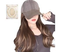 Gorro con pelo - Gorra de béisbol con extensiones de pelo - Accesorios de para viajes, citas, actividades al aire libre, compras, vacaciones, uso diario