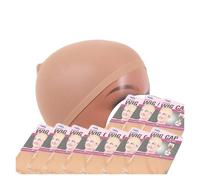 Gorro Con Peluca Mujer 20 gorros negros for peluca, de nailon elástico, for mujer.(Blonde)