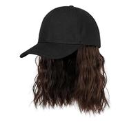 Gorro con Peluca Mujer,(Marrón oscuro)