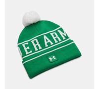 Gorro con pompón Under Armour Halftime para hombre Team Kelly Verde / Blanco / Blanco Talla única