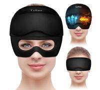 Gorro de alivio de migraña con máscara de ojos de gel, gorro de alivio de dolor de cabeza, gorro de terapia de frío y calor, gorro de hielo de gel para dolor de cabeza, ojos hinchados, senos nasales y