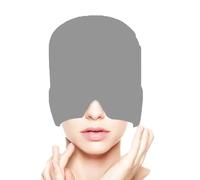 Gorro de alivio de migraña, sombrero de envoltura fría para llevar puesto, terapia reutilizable y alivio del dolor de cabeza, envoltura de gel de una sola cara para dolor de cabeza por tensión, estrés