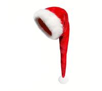 Gorro de alpaca Xmas Velvet Christmas Hats for Adults Keep Warm Winter Christmas Disfraz Gorro de satén con cierre (RD1, One Size)