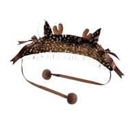 Gorro de Astas de Diadema térmica suave y cálida para proteger las orejas | Gorro festivo con cuernos de reno Para mujeres y niñas esquí excursión viaje ciclismo senderismo