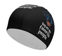 Gorro de baño Dog Are My Favorite People para Hombre y Mujer, elástico, para Cabello Largo y Rizado, Accesorios de baño.