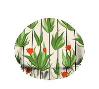 Gorro de baño impermeable doble, cactus verde peruano, flores rojas, hoja de rama de jardín, gorro de ducha de moda reutilizable para mujer, belleza, baño, spa, hotel en casa, uso de viaje