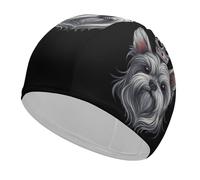 Gorro de baño King of The Dog, Suave, de Alta Elasticidad, Unisex, Ligero.