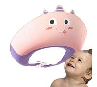 Gorro de baño para bebé, gorro de ducha de silicona, sombrero de protección ocular, resistente al calor, forma especial, gorro de baño de súper material, protector de champú ajustable, gorro de lavado