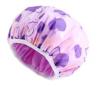 Gorro de baño para champú creativo, impermeable, para mujeres y adultos, bonita belleza, impresión de doble capa, gorro de baño para lavar el cabello, gorro de baño listo para acondicionar, gorro de